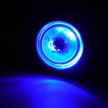 Spec-D Tuning ENGINE START BUTTON - BLUE LED ESB-LEDBL